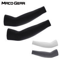 Summer Cooling Running Compression Arm Warmers บาสเก็ตบอล Ice Silk Fabric UV Protection Sleeve ปั่นจักรยาน ตกปลา กีฬากลางแจ้ง-Meqiao ke