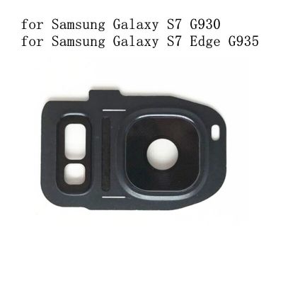 【❉HOT SALE❉】 anlei3 สำหรับ Samsung Galaxy S7 G930ขอบ S7 G935ด้านหลังกระจกกล้องถ่ายรูปฝาปิดเลนส์พร้อมที่ยึดเฟรมอะไหล่ซ่อมอะไหล่