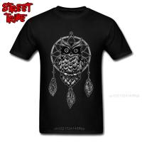 Dream Catcher Owl T-Shirt Print Men Gift T Shirt Dreamcatcher Street Style Tops Custom Groups Tee America Funky Clothes Cotton 【Size S-4XL-5XL-6XL】