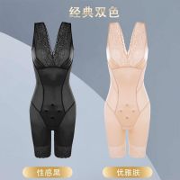 Ready Stock ✨ Crotch-opening enhanced version for weight loss fat burning slimming waist-lifting hip-lifting one-piece corset seamless body shaping underwear