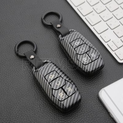 ∏☈ Carbon Fiber ABS Car Key Cover Case Protection For Ford Fusion Mondeo Mustang F 150 Explorer Edge 2015 2016 2017 2018 2019