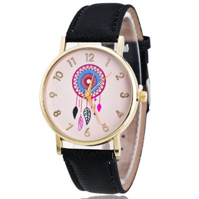 Gravitational Wave Fashion Genev-นาฬิกาข้อมืออะนาล็อกควอตซ์เหล็กสแตนเลสหนังฟลุคสตรี