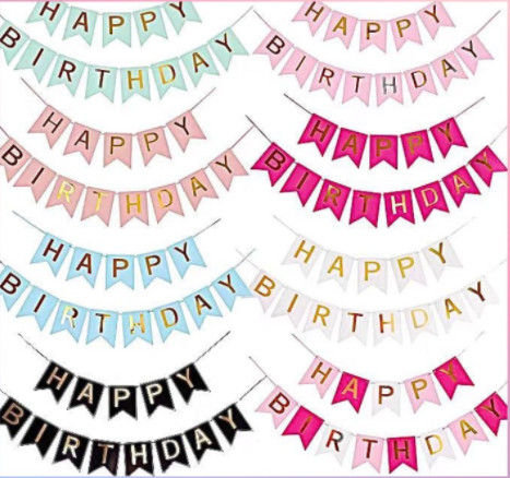 Mua Dây chữ Happy Birthday trang trí sinh nhật Đen tại Tiệc Xinh  Tiki
