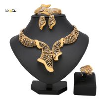 【lz】❅❖✇  Dubai Banhado a Ouro Conjunto de Jóias para Mulheres Jóias de Luxo Nigéria Bead Casamento Tradicional Casamento Conjunto Alta Qualidade