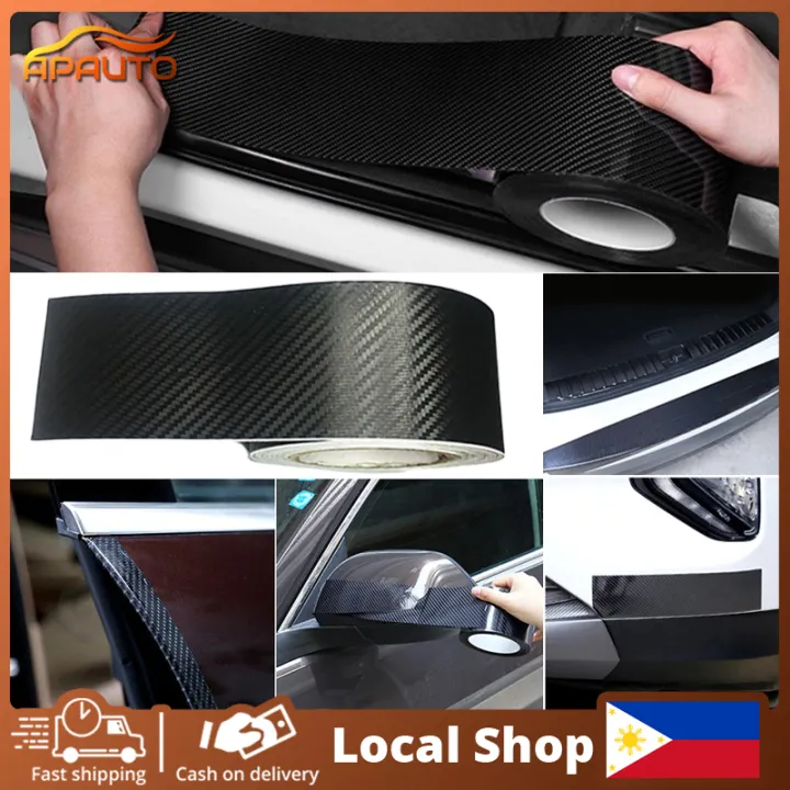 [APAUTO] 3M×5CM 5D Automotive Self-Adhesive Threshold Bar Protection ...