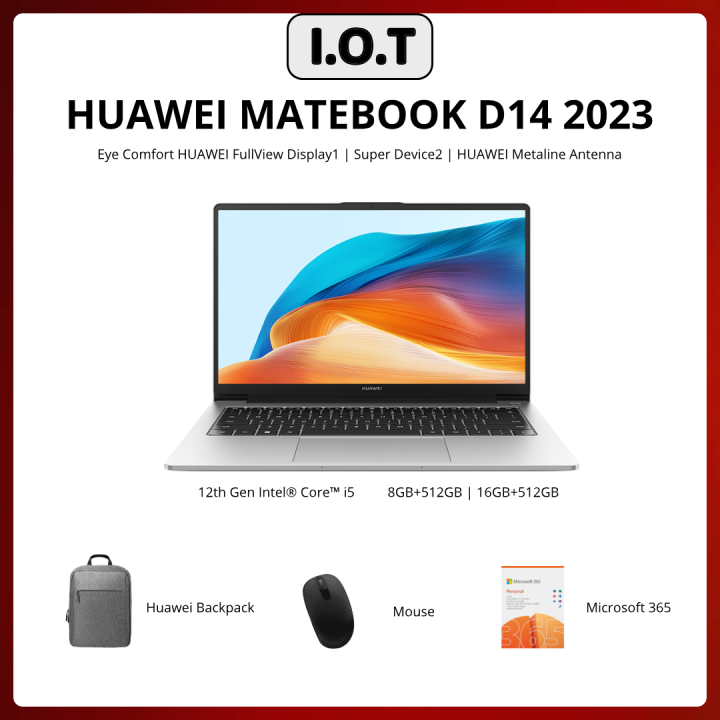 Huawei MateBook D14 2023 100 Original Huawei Malaysia Warranty Lazada