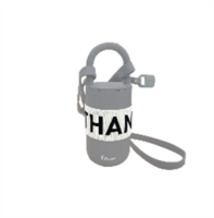 Inthanin Cross body tumbler 03 grey 13 oz. อินทนิล กระบอกน้ำสายสะพาย สีเทา 13 ออนซ์