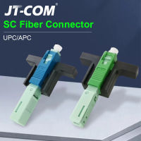 JT-COM SC UPC Fiber Fast Connector 50PCS Single-Mode FTTH Fiber Tool Cold Connector Tool Fiber Optic Fast Connnector 53Mm