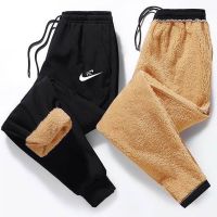 2023 Autumn And Winter New Fashion Warm Lamb Cashmere Pants Mens Casual Comfortable Thickened Warm High-Quality Sweatpants 5XL