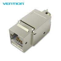 Vvention Cat7/Cat6/Cat5/Rj45/8p 8c แจ็คตัวเชื่อมเครือข่ายในบรรทัด Coupler เปลือกโลหะ Exten ป้องกันสูง