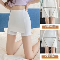 【hot】 Waist Safety Pants Silk Layer Seamless Skirt Shorts Thin Sliming Womens