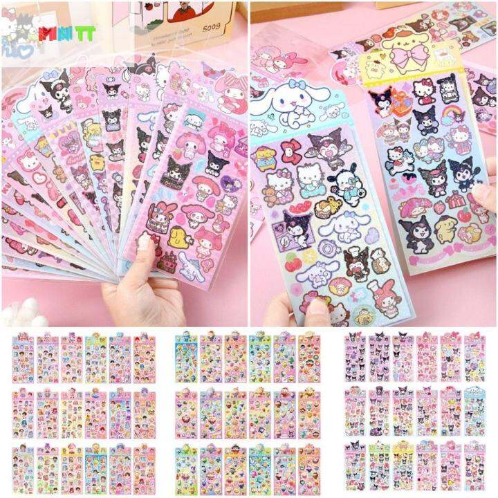 MNTT Handmade Toy Kuromi Guka Sticker Melody CartoonKuromi Kawaii ...