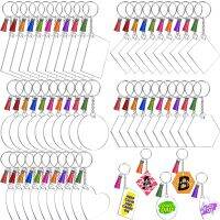 ✶❁◈ Do The Dishes24hth0edws 200pcs Keychain Set Transparent Blanks Pendants Tassel Personalized Crafts