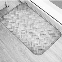 ;Nordic Kitchen Mat Bedroom Entrance Doormat Home Hallway Floor Decoration Living Room Car Wood Grain Bathroom Anti-S Rug ！