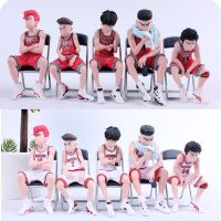 5Pcs Anime SLAM DUNK Sakuragi Hanamichi PVC Action Figures Rukawa Kaede Akagi Takenori Mitsui Hisashi Collection Model Toys 10Cm