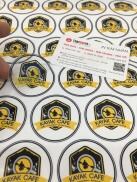 In tem trong, sticker, decal nilon chống nước, cắt bế