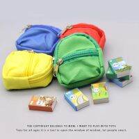 Play House Toy Mini School Bag Model Simulation Fabric Zipper Cute Ornaments Doll House Miniature Props 【OCT】