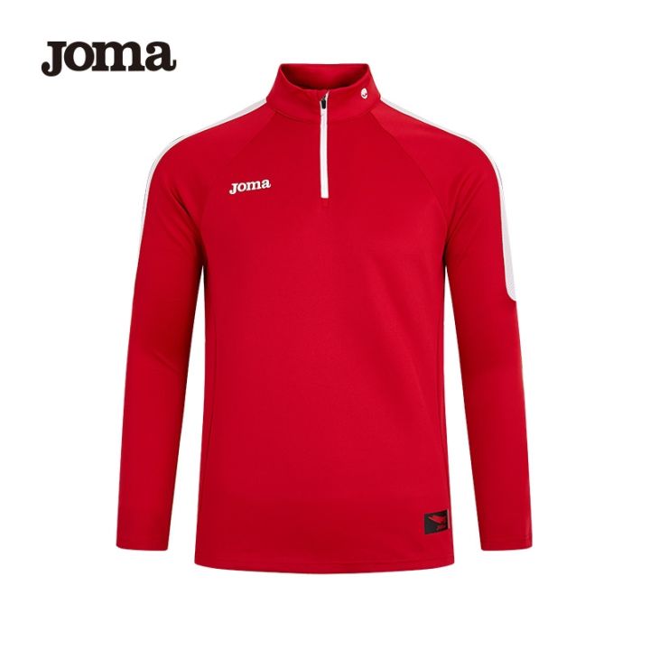 2023-high-quality-new-style-joma-homer-half-zipper-training-fitness-long-sleeved-mens-spring-new-football-training-suit-sportswear-top-men