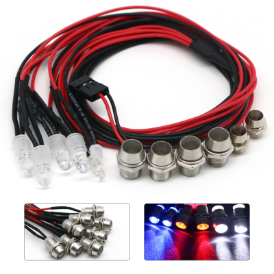 ไฟหน้า2 /4/6/8รุ่น RC รถดริฟท์ไฟ LED กลางคืน5Mm &amp; 3Mm ไฟหน้า LED LED สำหรับรถ RC