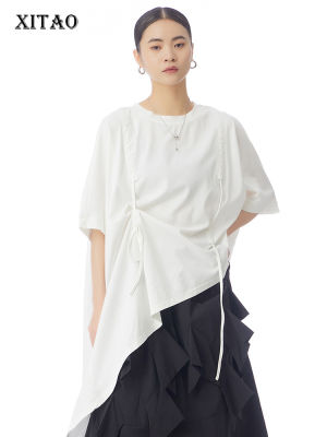 XITAO T-shirt Batwing Sleeve Fashion T-shirt Loose Casual Top