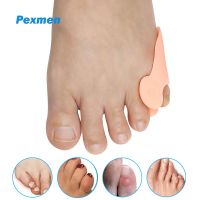 ♠□卍 Pexmen 2Pcs Gel Pinky Toe Separator Tailors Bunion Corrector Bunionette Pads Little Toe Protector for Corns Callus and Blisters