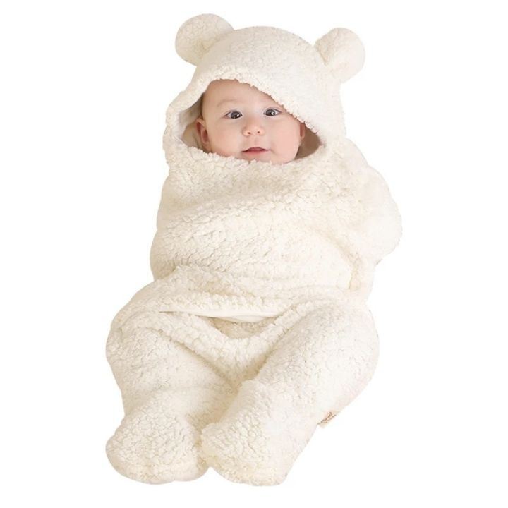 unisex-newborn-sleeping-bag-blanket-sleepers-polyester-hooded-baby-girl-pajamas-plush-split-leg-baby-boy-pajamas
