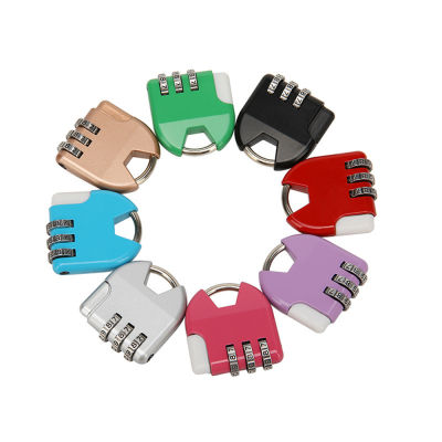 3 Digit Combination 8 Color Password Lock Travel Padlock Anti-theft 3 Digit Combination Suitcase Password Code Lock Backpack Lock 8 Color Small Padlock Resettable Travel Padlock Anti-theft Backpack Small Padlock