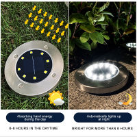 Outdoor Solar Powered Ground Light Waterproof Garden Pathway Deck Lights With 81220 LED Lamp for Home Yard Driveway Lawn Road