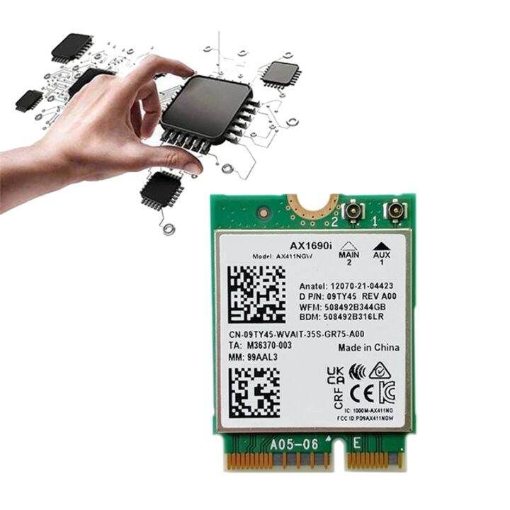 1pcs-ax1690i-wifi-card-ax411-wi-fi-6e-speed-2-4-gbps-802-11ax-2-4-5-6ghz-bluetooth-5-3-wireless-module