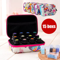 HOMFUN 5D Diamond Painting Box Accessories Tool Container Storage Box Butterfly Carry Case Holder Hand Zipper Container Bag