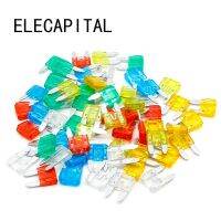 60Pcs Auto Car Truck ATC Fuse 5A 10A 15A 20A 25 30A AMP Mini Blade Mixed Set Kit Fuses  Accessories