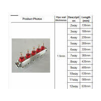 Pex Underfloor Water Heating Manifold 2 3 4 5 6 7 8 9 10 11 12พอร์ต Flow Meter Regulator Ufh Manifold สำหรับ Multilayer ท่อ