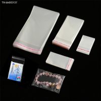 ✿ 100Pcs transparent self-sealing polyethylene Opp plastic packaging candy jewelry card toy packaging party gift cellophane bag