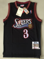 Ready Stock Ready Stock No.3 Allen Iverson Philadelphia 76Ers 2019/20 Mitchell Ness Hardwood Classics Swingman Mens Jersey - Black