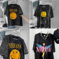 ?ส่งเร็ว? เสื้อวินเทจ เสื้อยุค90 เสื้อฟอก ลาย Nirvana