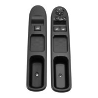 2Pcs Driver Side + Passenger Side Electric Power Window Control Switch for Peugeot 207 2007-2015 6554QC 6490HQ 6554HJ