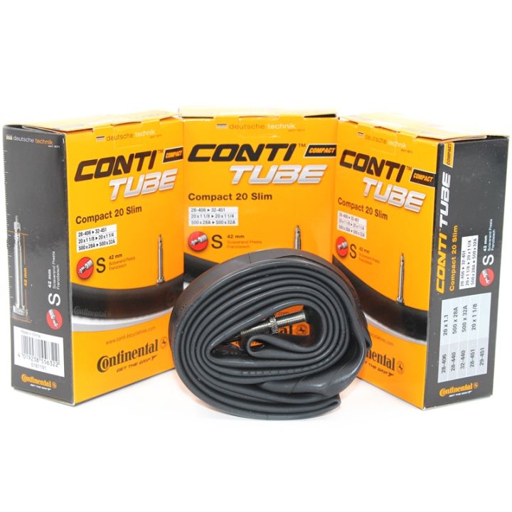 continental-รถพับได้ยี่ห้อม้าสัญชาติเยอรมัน-ยางยางในบิวทิลขนาด20นิ้ว406-451-22นิ้ว