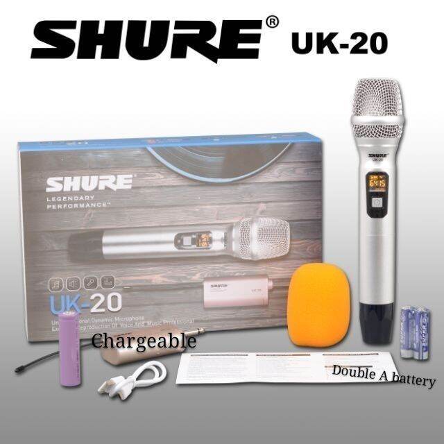 SHURE UK20 UNIVERSAL WIRELESS MICROPHONE SET Lazada PH