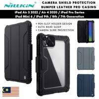 {RUBBIE Shell} NILLKIN BUMPER PRO สำหรับ iPad Mini 6 Pro 12.9 11 2021 2020 Air 5 4 10.9 9 8 7 10.2เคสโทรศัพท์เคสหนังแบบฝาพับมีขาตั้ง