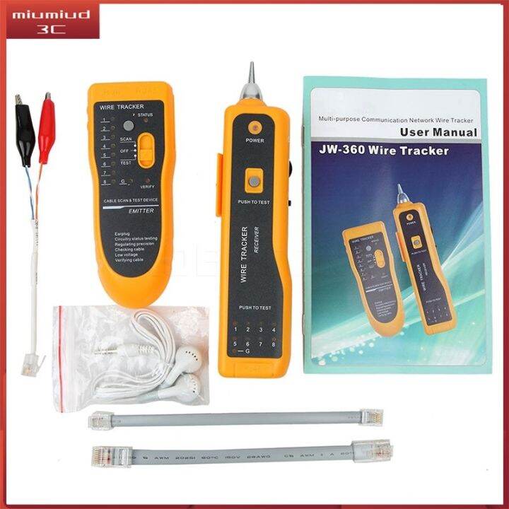 Cat5 Cat6 RJ45 LAN Network Cable Tester Line Finder RJ11 Telephone Wire ...