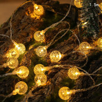 Christmas Bubble Ball Water Droplet สายไฟที่มีสีสัน Xmas Tree Led Light จี้ Merry Christmas Home Decor Happy New Year