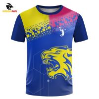 2023 New Mens Brand T-shirt polyester Summer Daily Casual Sports Tee Shirts Male Gym Quick Dry Running Fitness Short sleeve Tops