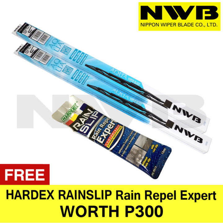 NWB AQUA Wiper Blade for Mitsubishi Mirage/Mirage G4 (SET) Lazada PH