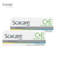 Scacare สกาแคร์ โซลูชั่น ซีแอนด์อี ทรีทเม้นท์ครีม 35 กรัม 2 กล่อง ลดเลือนริ้วรอย รอยแผลเป็น C&amp;E Treatment Cream (ครีมบำรุงผิว)