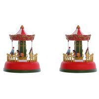 Xmas Glowing Music Carousel Ferris Wheel Christmas Gifts Christmas Eve Gifts Christmas Ornaments Home Decoration Gifts
