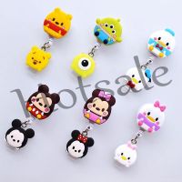 【hot sale】 ✾ B11 Cute Badge Clip Creative Cartoon Document Buckle Retractable Easy Pull Student Card Holder Work Plate