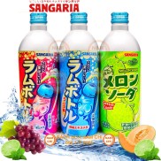 1 CHAI LẺ Nước Ngọt Soda SANGARIA Chai Nhôm 500ml - Nhật Bản
