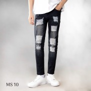 Msa10 men s jeans men s straightforward thin section 4-way elastic high