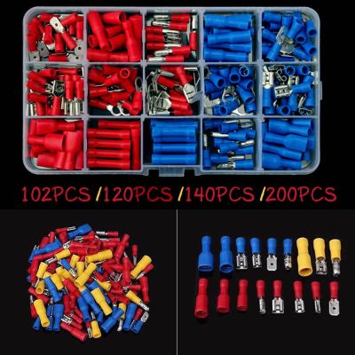 Electrical Assorted Insulated Wire Cable Terminal Crimp Connector Spade Set Kit In Stock