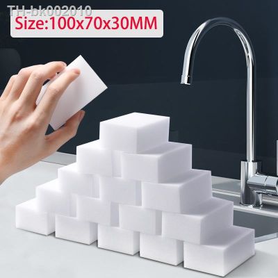 ❅□ 100x70x30mm Melamine Sponge White Magic Sponge Eraser Cleaner Cleaning Sponge for Kitchen Bathroom Office Cleaning Tools